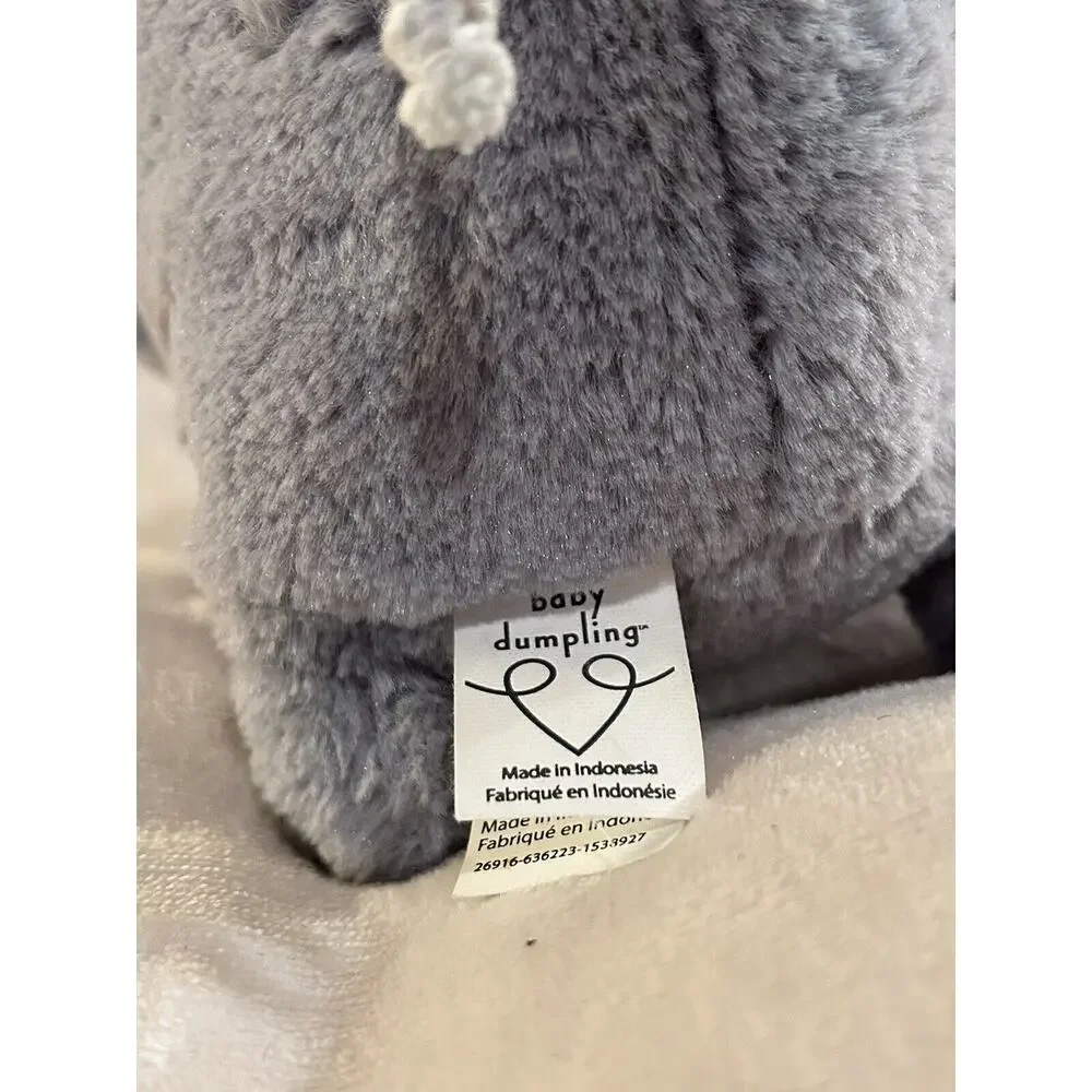 Baby Dumpling Wind-up Whale & Elephant Plush Musical Lovey Toys Stuffed Animal